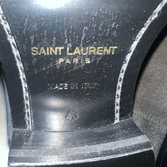 Saint Laurent Man Suede Chelsea Boots original price$1,190 New in Box size10/43 - Picture 4 of 9